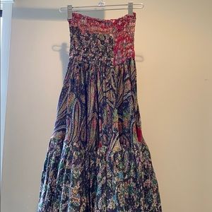 Boho Strapless Dress